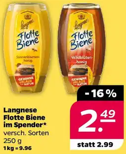 NETTO Langnese Flotte Biene im Spender Angebot