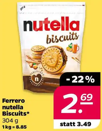 NETTO Ferrero nutella Biscuits Angebot