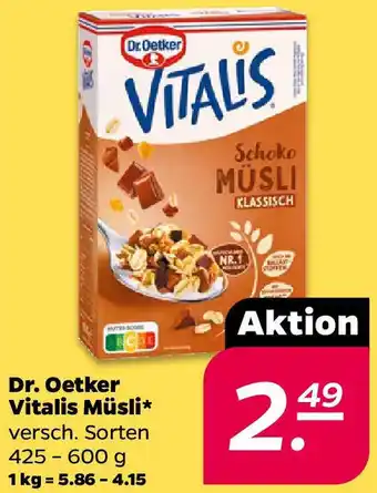 NETTO Dr. Oetker Vitalis Müsli Angebot