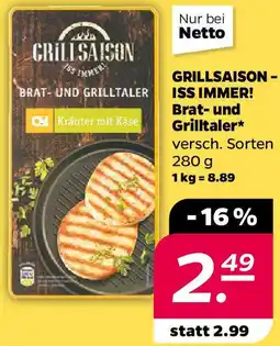 NETTO GRILLSAISON - ISS IMMER! Brat- und Grilltaler Angebot