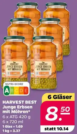 NETTO HARVEST BEST Junge Erbsen mit Möhren Angebot