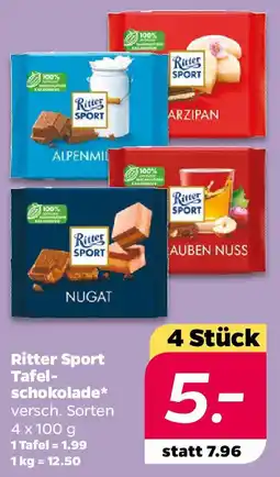 NETTO Ritter Sport Tafelschokolade Angebot