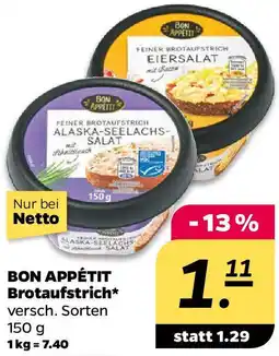 NETTO BON APPÉTIT Brotaufstrich Angebot