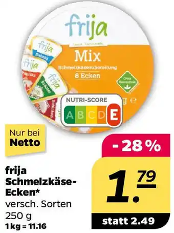 NETTO frija Schmelzkäse Ecken Angebot