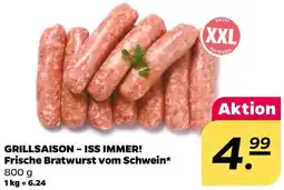 NETTO GRILLSAISON - ISS IMMER! Frische Bratwurst vom Schwein Angebot