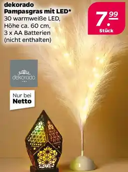 NETTO dekorado Pampasgras mit LED Angebot