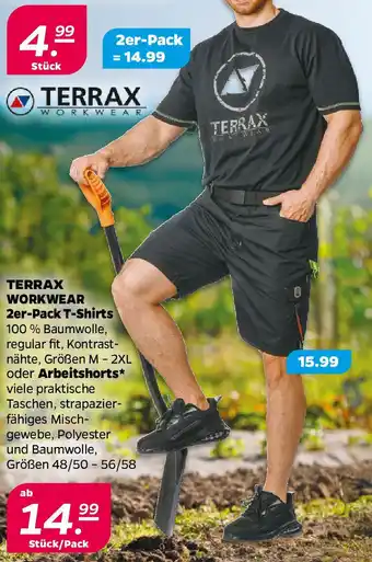 NETTO TERRAX WORKWEAR 2er-Pack T-Shirts oder Arbeitshorts Angebot