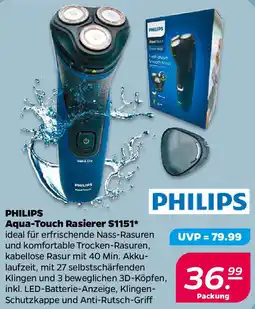 NETTO PHILIPS Aqua-Touch Rasierer S1151 Angebot