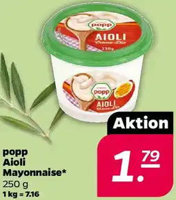NETTO popp Aioli Mayonnaise Angebot