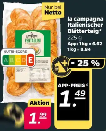 NETTO la campagna Italienischer Blätterteig Angebot