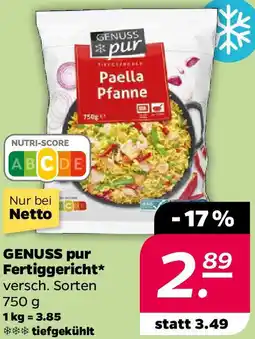 NETTO GENUSS pur Fertiggericht Angebot