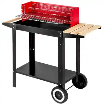Netto Marken-Discount tectake Grillwagen, mit 2 Rädern, großer Rost und Warmhaltekorb, 86 x 34 x 80 cm Angebot