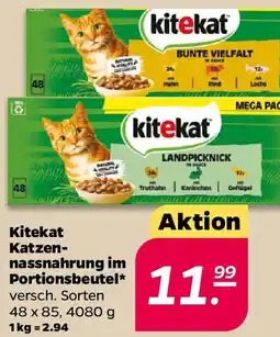 NETTO Kitekat Katzennassnahrung im Portionsbeutel Angebot