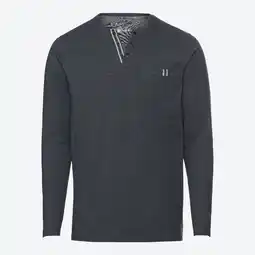 NKD Herren-Langarmshirt mit Henley-Kragen Angebot