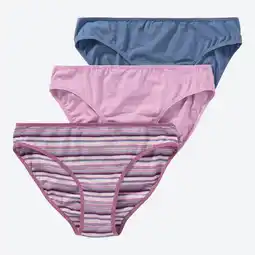NKD Damen-Minislip mit hohem Baumwoll-Anteil, 3er-Pack Angebot