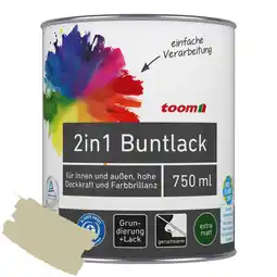 toom Baumarkt toom 2in1 Buntlack 'Salbeiduft' zartgrün matt 750 ml Angebot