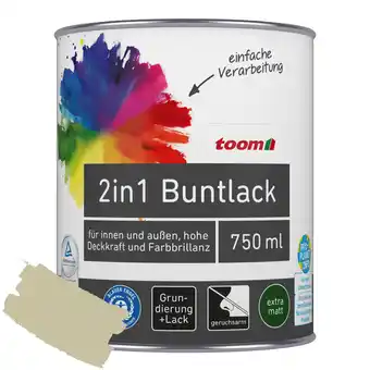 toom Baumarkt toom 2in1 Buntlack 'Salbeiduft' zartgrün matt 750 ml Angebot