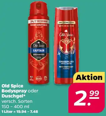 NETTO Old Spice Bodyspray oder Duschgel Angebot