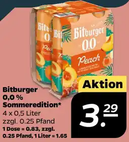 NETTO Bitburger 0,0% Sommeredition Angebot