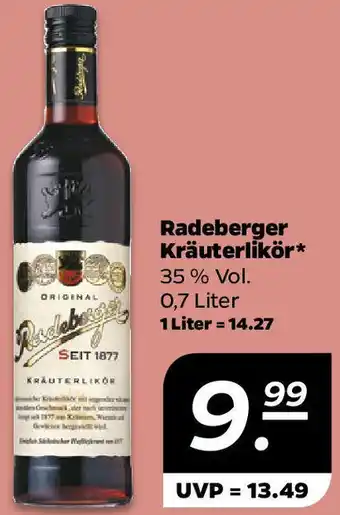 NETTO Radeberger Kräuterlikör Angebot