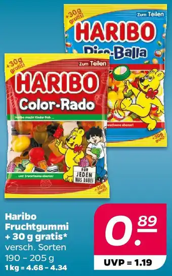 NETTO Haribo Fruchtgummi +30 g gratis Angebot