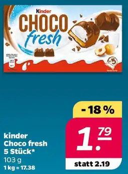NETTO kinder Choco fresh 5 Stück Angebot