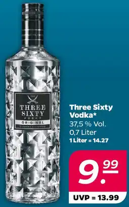 NETTO Three Sixty Vodka Angebot