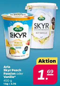 NETTO Arla Skyr Peach Passion oder Vanille Angebot