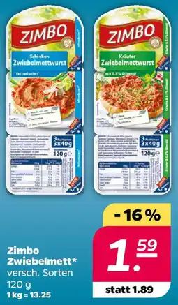 NETTO Zimbo Zwiebelmett Angebot