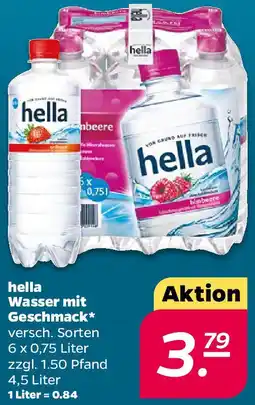 NETTO hella Wasser mit Geschmack Angebot