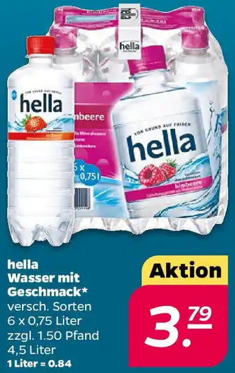 NETTO hella Wasser mit Geschmack Angebot