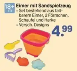Rossmann Eimer mit Sandspielzeug Angebot