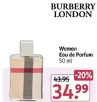 Rossmann BURBERRY LONDON Woman Angebot