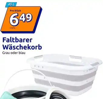 Action Faltbarer Wäschekorb Angebot