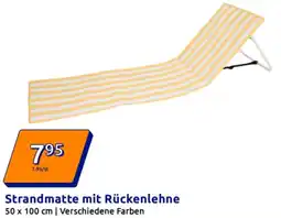 Action Strandmatte mit Rückenlehne Angebot
