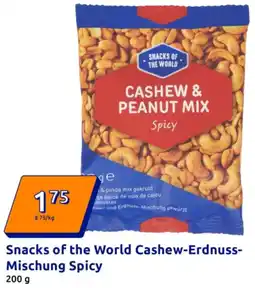 Action Snacks of the World Cashew-Erdnuss Mischung Spicy Angebot