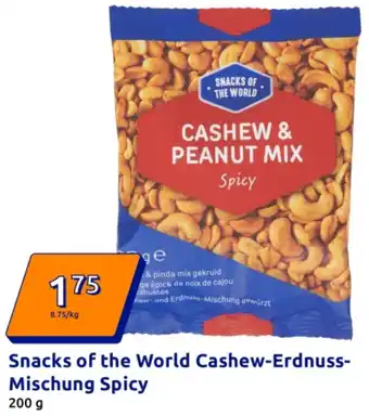Action Snacks of the World Cashew-Erdnuss Mischung Spicy Angebot