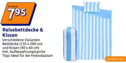 Action Reisebettdecke & Kissen Angebot