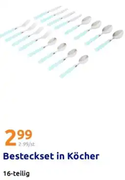 Action Besteckset in Köcher Angebot