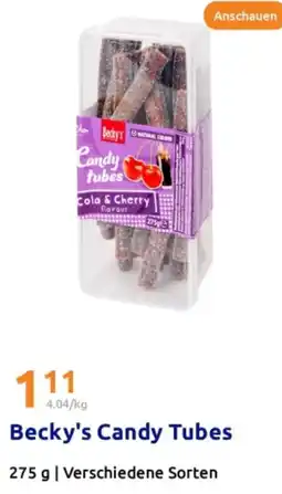 Action Becky's Candy Tubes Angebot