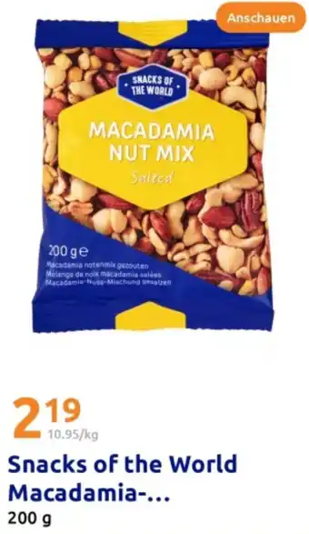 Action Snacks of the World Macadamia Nut Mix Angebot