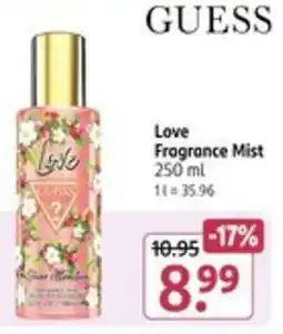 Rossmann GUESS Love Fragrance Mist Angebot