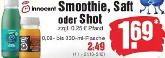 Edeka Innocent Smoothie, Saft oder Shot Angebot
