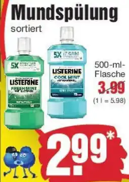 Edeka LISTERINE Mundspülung Angebot