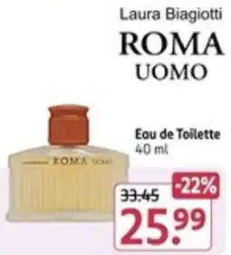 Rossmann Laura Biagiotti ROMA UOMO Eau de Toilette Angebot