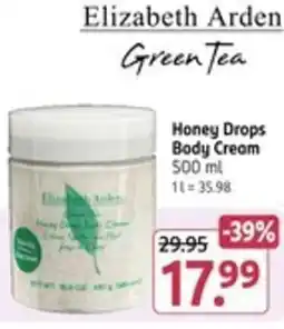 Rossmann Elizabeth Arden Green Tea Honey Drops Body Cream Angebot