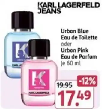 Rossmann KARL LAGERFELD JEANS Urban Blue Eau de Toilette oder Urban Pink Eau de Parfum Angebot