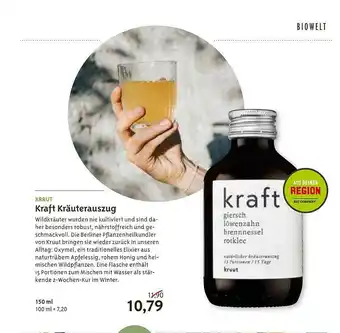 Biocompany Krrut Kraft Kräuterauszug Angebot