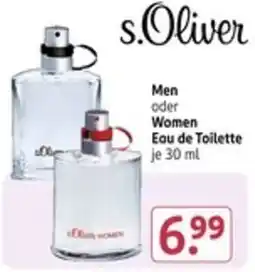 Rossmann s.Oliver Men oder Women Eau de Toilette Angebot