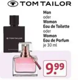 Rossmann TOM TAILOR Man oder Woman Eau de Toilette Woman Eau de Parfum Angebot